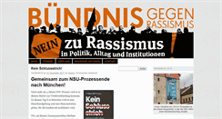 Desktop Screenshot of buendnisgegenrassismus.org